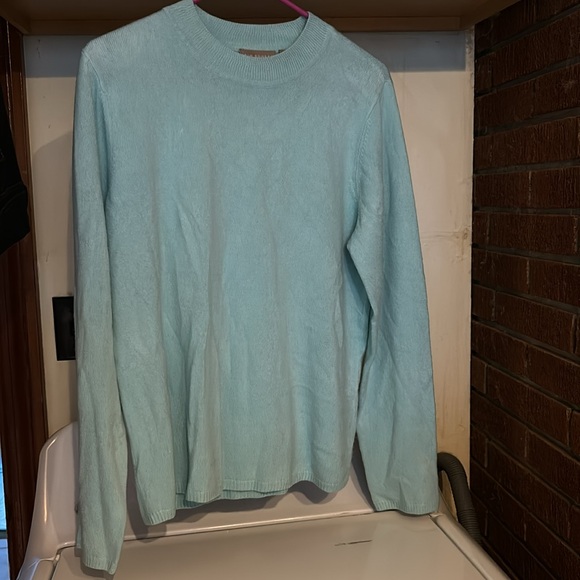 Kim Rogers Crew Neck Blue Long Sleeves Acrylic Sweater Ribbed Women’s Large L - Picture 10 of 15